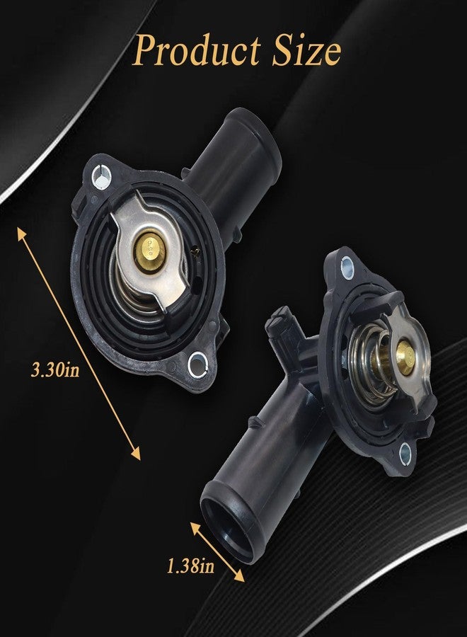 NLQR Thermostat Housing Assembly Compatible with Maserati Ghibli Levante Quattroporte 2014-2021 Replace 323056 330424 - Image 3